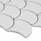 Msi Retro Scallop Bianco SAMPLE Glossy Porcelain Mesh-Mounted Mosaic Tile ZOR-MD-0218-SAM - alternate 5